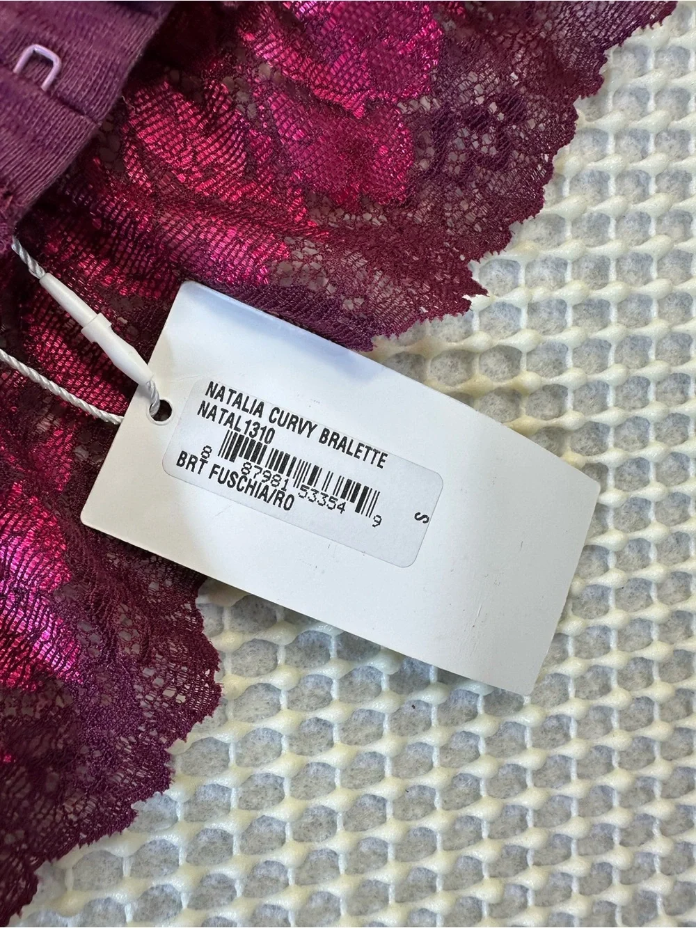 Cosabella Natalia Curvy Lace Floral Bralette Size Small NEW NWT